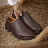 حذاء (CLASSIC) Dress جلد بقر طبيعي باللون البني