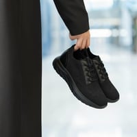 حذاء (DAILY) كاجول عصري بتصميم فاخر باللون الأسود