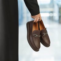 حذاء (DAILY) Dress جلد بقر طبيعي باللون البني