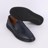 حذاء (DAILY) Comfort جلد بقر طبيعي باللون الكحلي