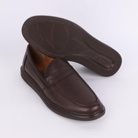 حذاء (DAILY) Comfort جلد بقر طبيعي باللون البني