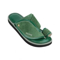 صندل سعودي كاجول جلد بقر شمواه لون أخضر