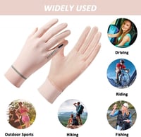 قفازات قيادة أنيقة من الحرير من زهرات الدوحة