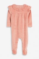 وردي - بذلة نوم Frill Velour - next نكست من 3-6 شه...