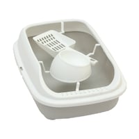 ليتر بوكس للقطط الصغيرة مع صحن طعام ومجرفة(39×27×8...