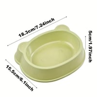 صحن بلاستيك شكل قطة الوان مختلفة