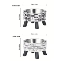 صحن طعام ستاليس بقاعدة مرتفعة