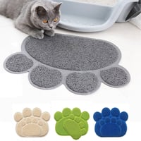 حصيرة لليتر بوكس واطباق الاكل والخدش مقاس كبير للق...