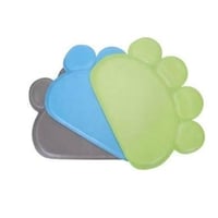 حصيرة لليتر بوكس واطباق الاكل والخدش مقاس كبير للق...