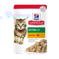 هيلز طعام رطب للقطط الصغيرة دجاج بالمرق 85جرام