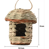 عش للطيور من السعف حجم كبير