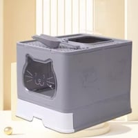 ليتر بوكس مغلق مع درج لسهولة التنظيف وشبك علوي مع...