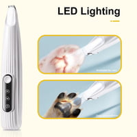 ماكينة حلاقة كفوف الحيوانات الأليف مع الإضاءة