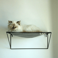 سرير أرجوحة للقطط, باللون الرمادي