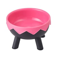 صحن طعام ستاليس بقاعدة مرتفعة بتصميم انيق