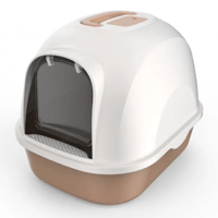 ليتر بوكس مغلق حجم كبير مع مجرفة وفلتر ماص للروائح...