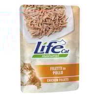 لايف كات ظرف طعام رطب للقطط فيلية الدجاج 70 جم
