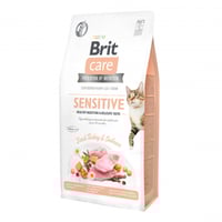 بريت طعام جاف للقطط خالي من الحبوب لهضم صحي بالديك...