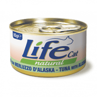 لايف كات طعام رطب تونا مع سمك ألاسكا بولوك 85 جرام