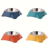 صحن تقديم الطعام والماء من الستاليس