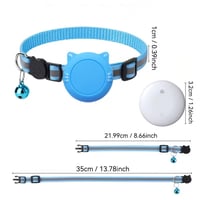 طقم طوق تحديد موقع القطط الأليفة (يتضمن طوق + جهاز...