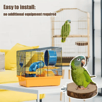 4 قطع مختلفة مجثم للطيور من الخشب الطبيعي