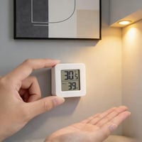 مقياس رقمي لدرجة حرارة ورطوبة الغرفة - بت شو