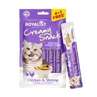 روياليست مكافات الدجاج والروبيان للقطط 75 جرام ( 4...