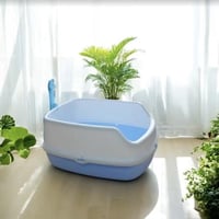 ليتر بوكس بحواف عالية مع مجرفة (عدة الوان)