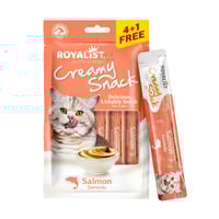 روياليست مكافات السالمون للقطط 75 جرام ( 4+1 مجانا...