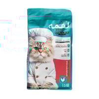 لقمة طعام جاف للقطط البالغة بالدجاج 1.5 كيلو