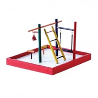 بريفيو بيت منتزه اللعب للببغاء والطيور من السلالات...