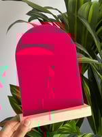 لوح اكريلك فوشي مقوس