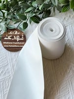 شريط جلد أبيض عرض 10 سم