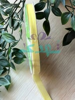 شريط مخمل أصفر عرض 1.3 سم