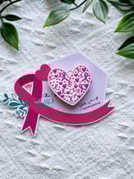 بروش قلب توعية اكريلك