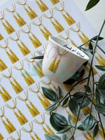 استكر DTF اسطح دناديش ذهبي