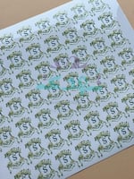 استكر DTF اسطح لوقو حرف زيتي