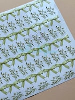 استكر DTF اسطح ورد فيونكة زيتي