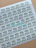 استكر DTF اسطح لوقو حرف زيتي