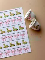 استكر DTF اسطح غزال و فيونكة