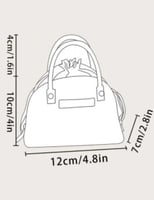 شنطه جلد بكيس تل وردي
