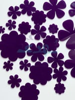 27 ورد اكريلك بنفسجي