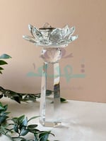 مبخرة كرستال قاعدة وردة