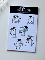 12 شيت استكر فيس تخرج