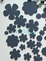 27 ورد اكريلك رمادي