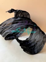 قماش الفن التجريدي أسود