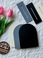 اكريلك مقوس مع قاعده مقاس ( 10* 13 سم )