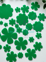 27 ورد اكريلك أخضر