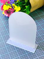 درزن اكريلك مقوس مع قاعده مقاس ( 10* 13 سم )